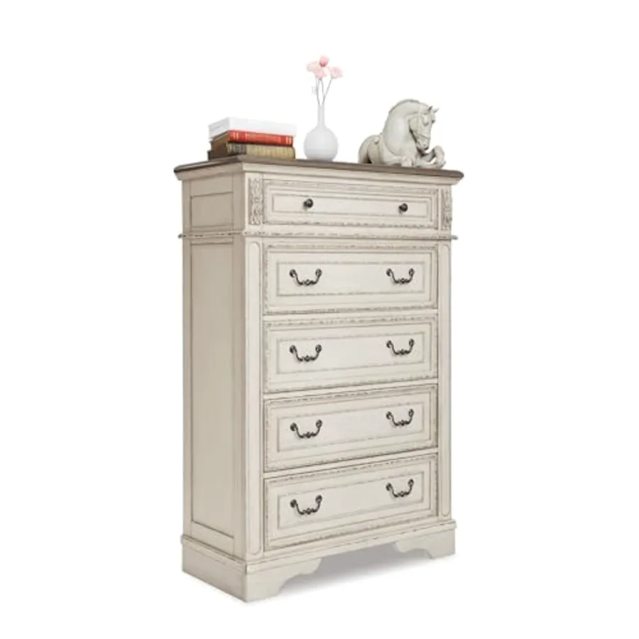 Realyn French Country 5 Drawer Chest
