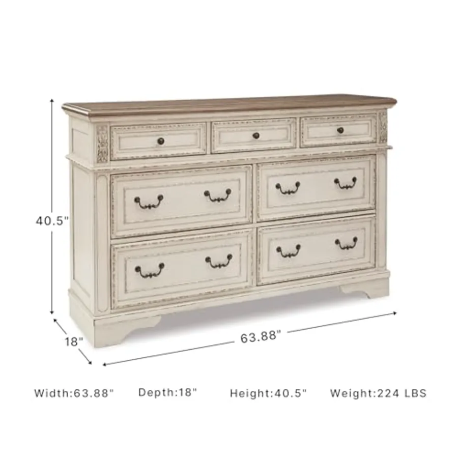 Realyn French Country 7 Drawer Dresser view 3