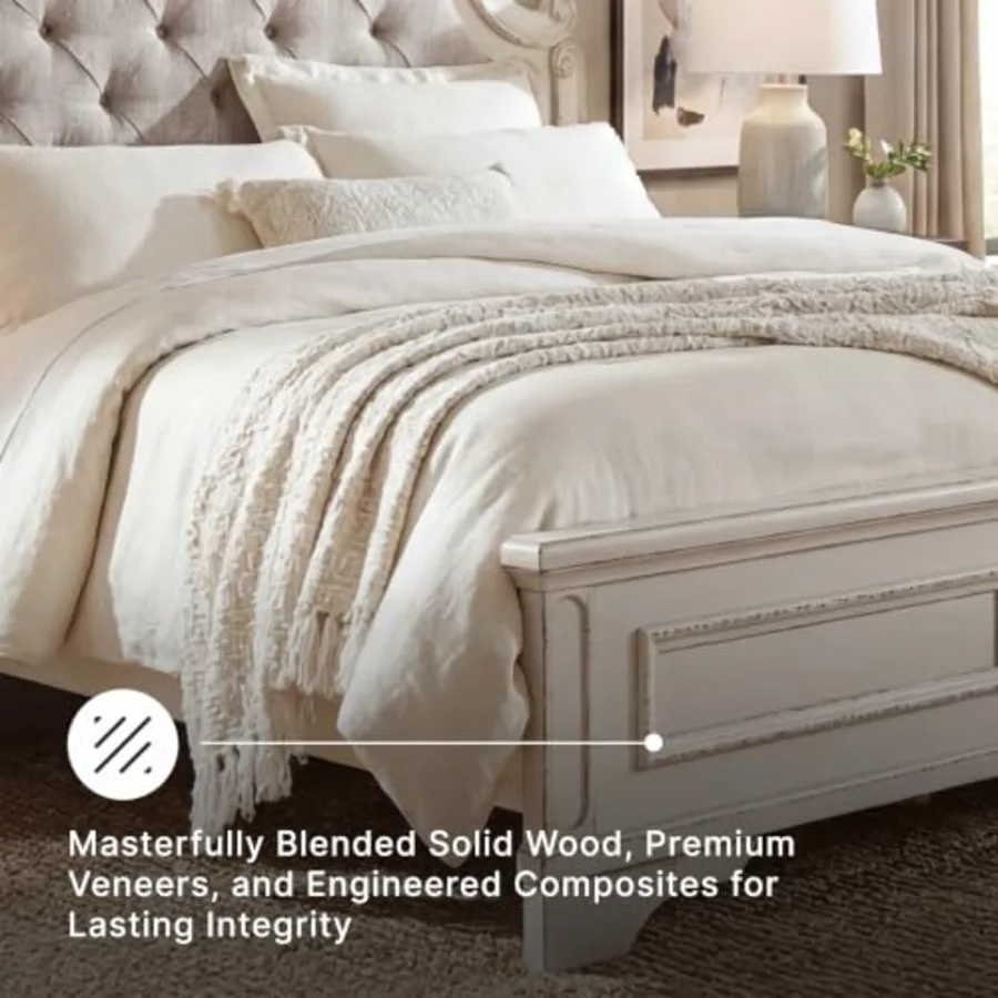 Realyn Full Upholstered Panel Bed view 4