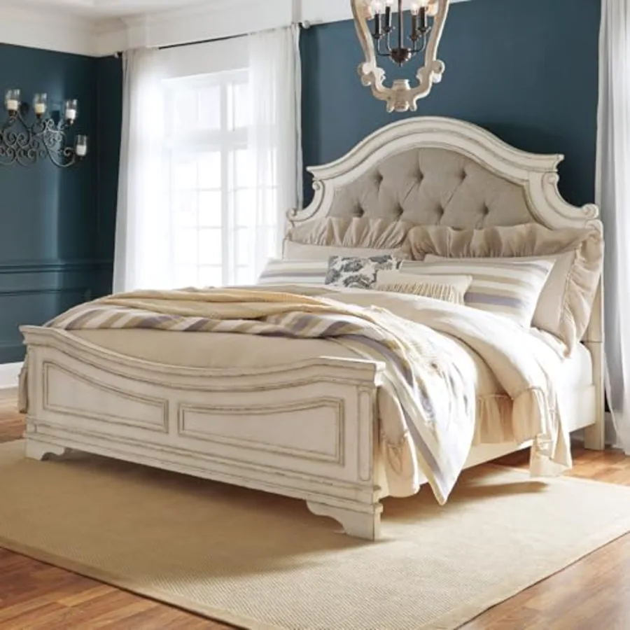 Realyn King Upholstered Panel Bed view 2
