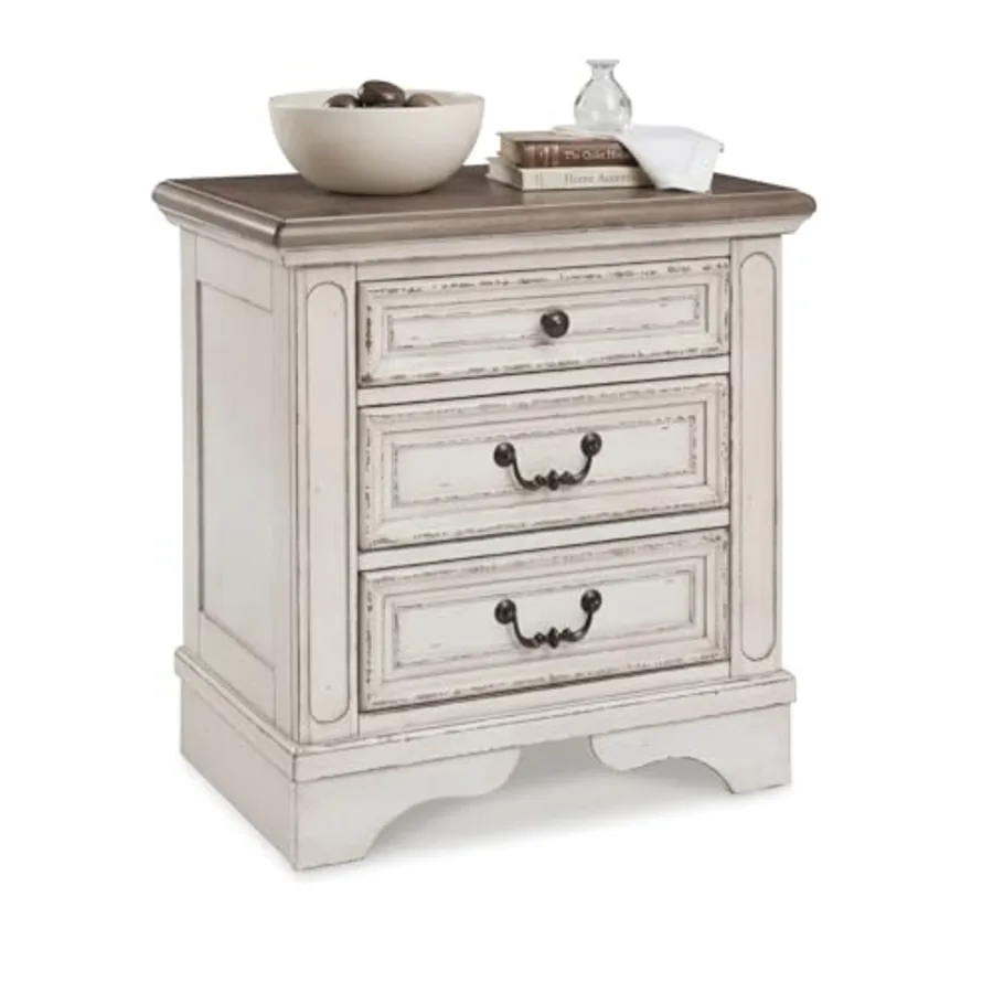 Realyn Nightstand with USB Charging Station