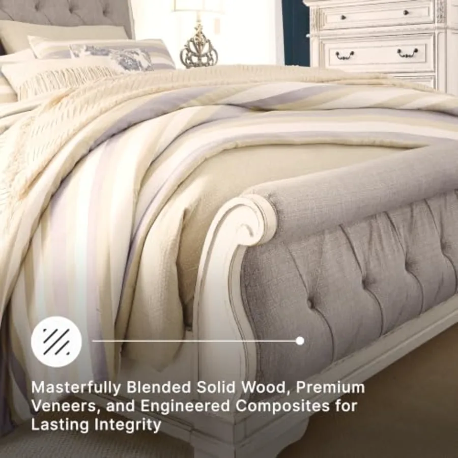 Realyn Upholstered King Sleigh Bed view 4