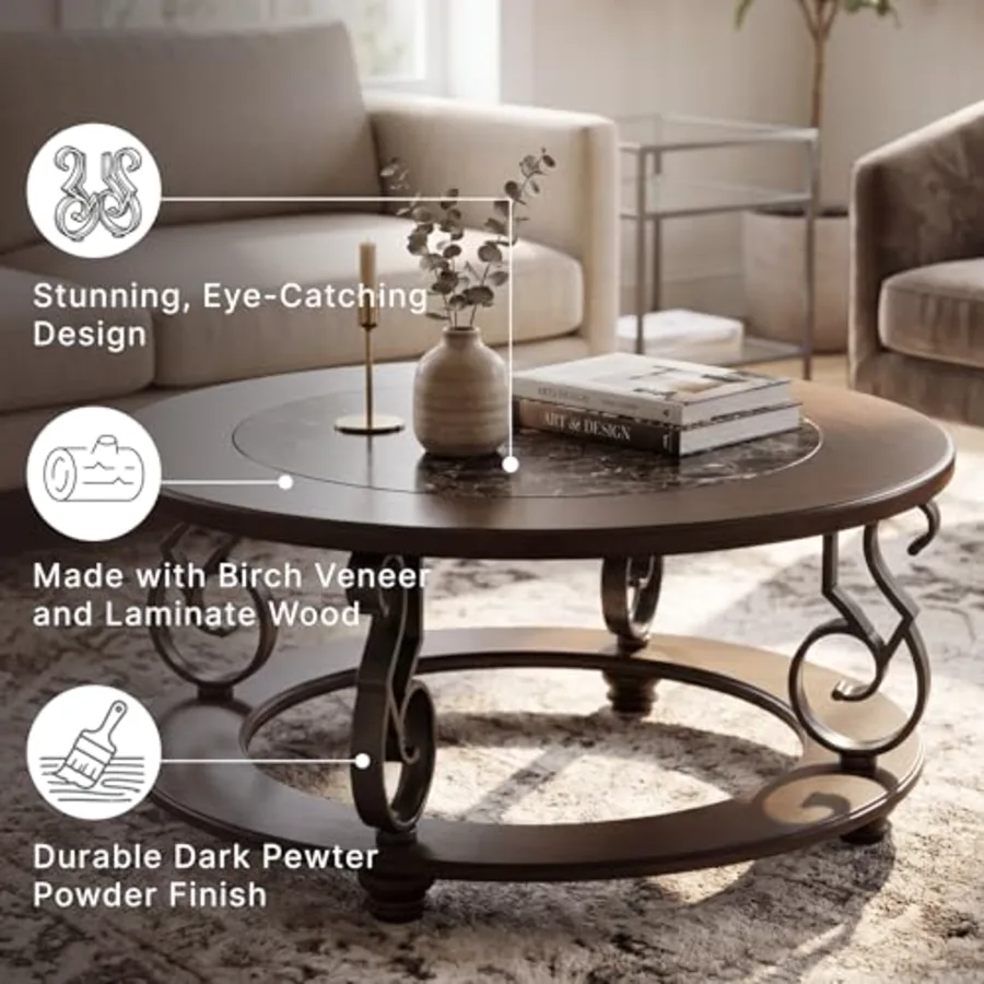 Round Coffee Table view 4