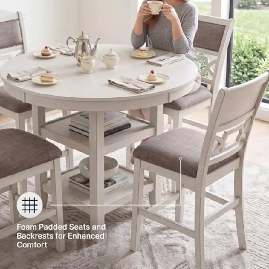 Round Dining Table Set for 4 view 4
