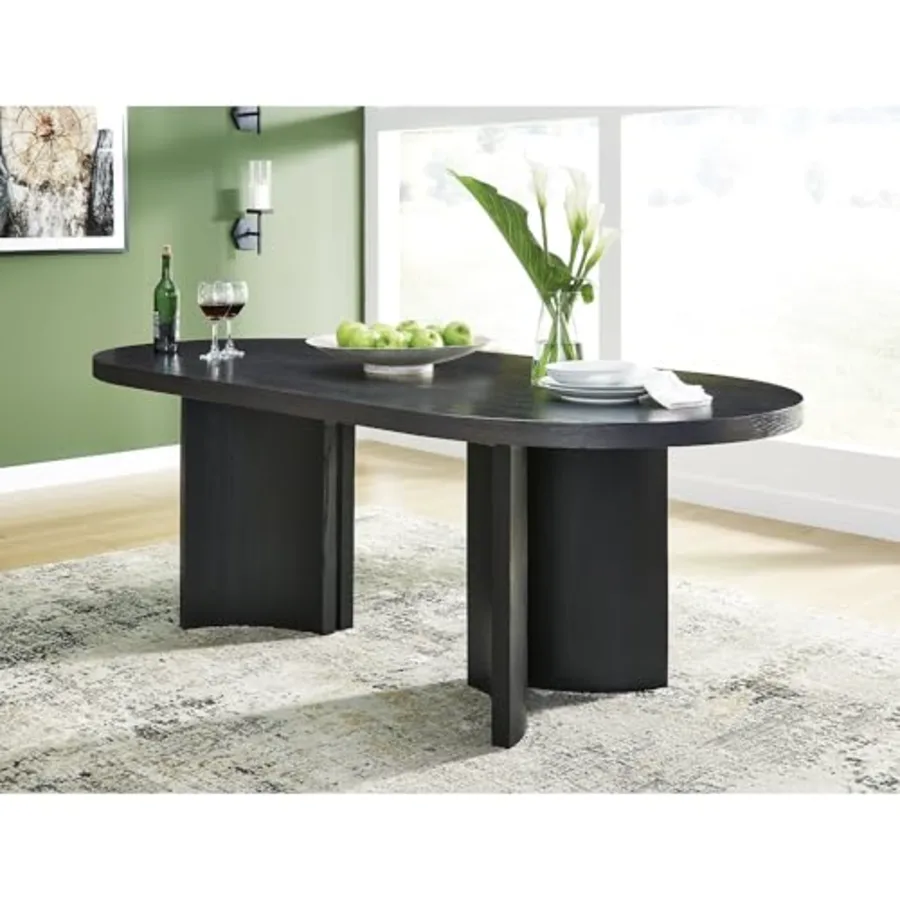 Rowanbeck Minimalist Dining Table for 8 People view 2