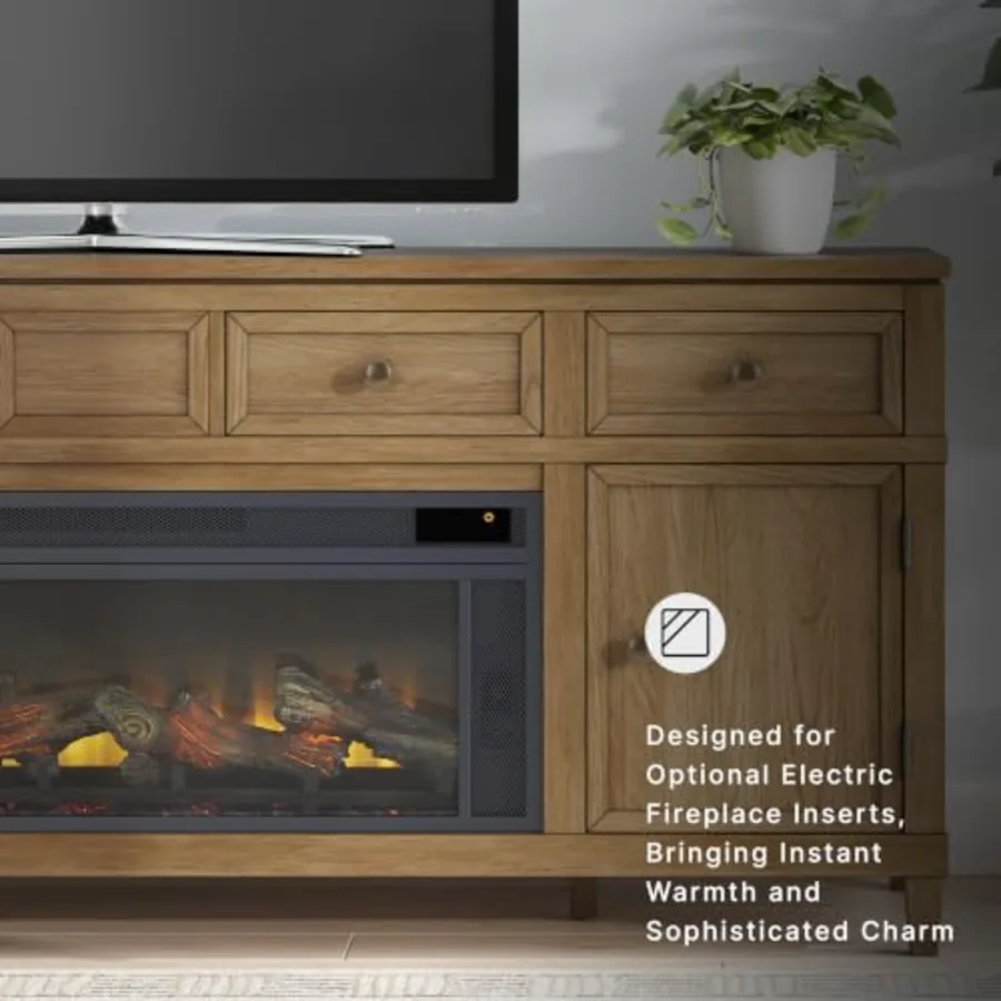 Sharlance 81" Wood TV Stand for TVs up to 93" view 5