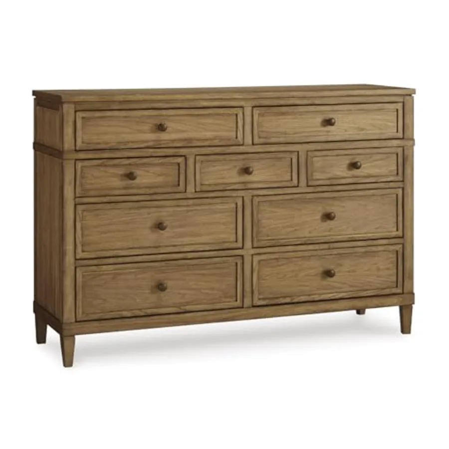 Sharlance Transitional 9-Drawer Dresser with Felt-Lined Top