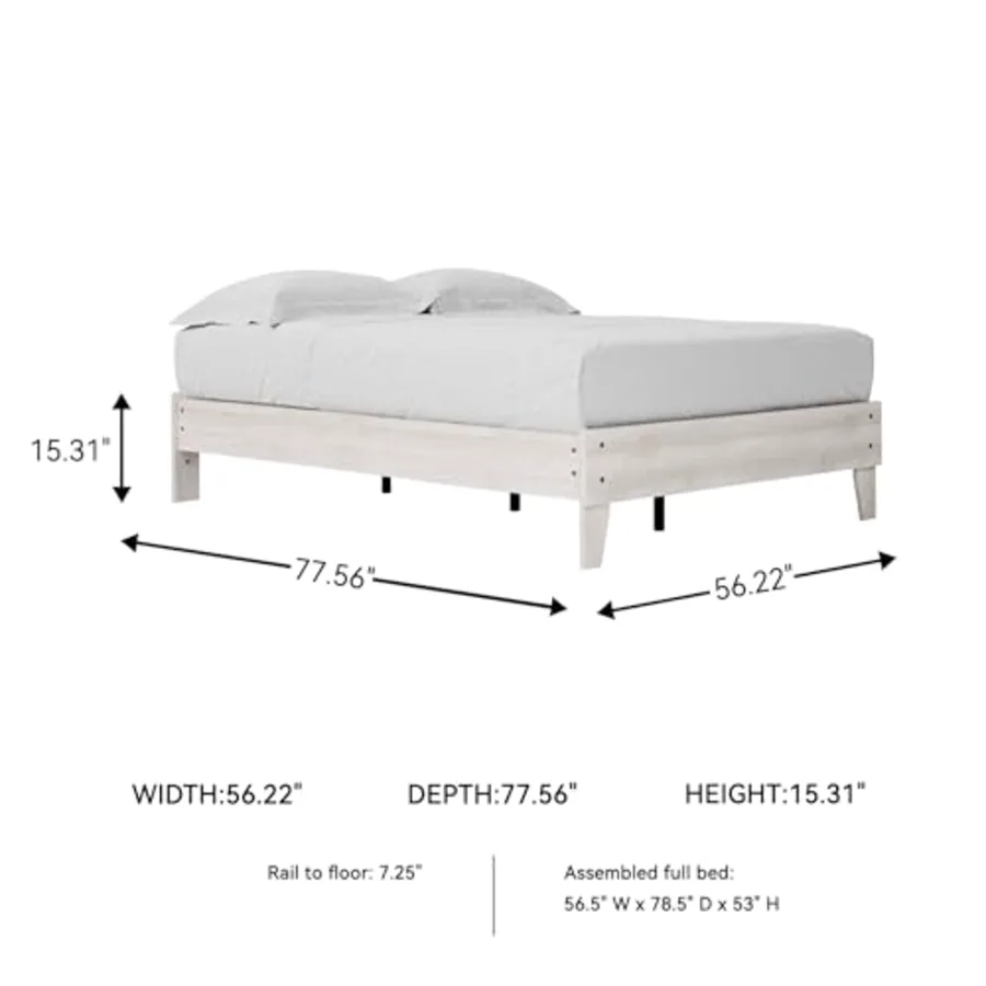 Shawburn Full Wood Platform Bed view 3