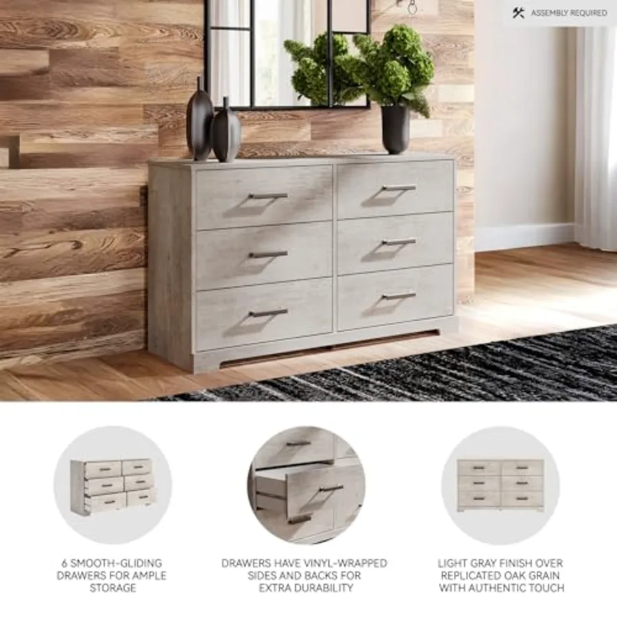 Shawburn Vintage Casual Dresser with 6 Smooth-Gliding Drawers view 4