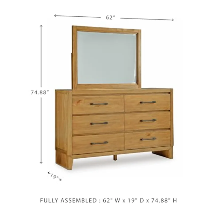 Sherbana 6-Drawer Dresser and Mirror view 3