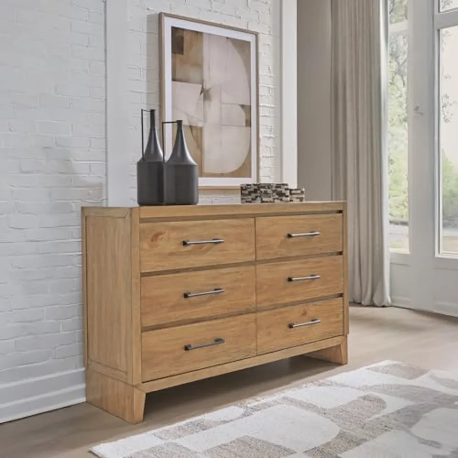 Sherbana Casual 6-Drawer Dresser with Safety Stop view 2