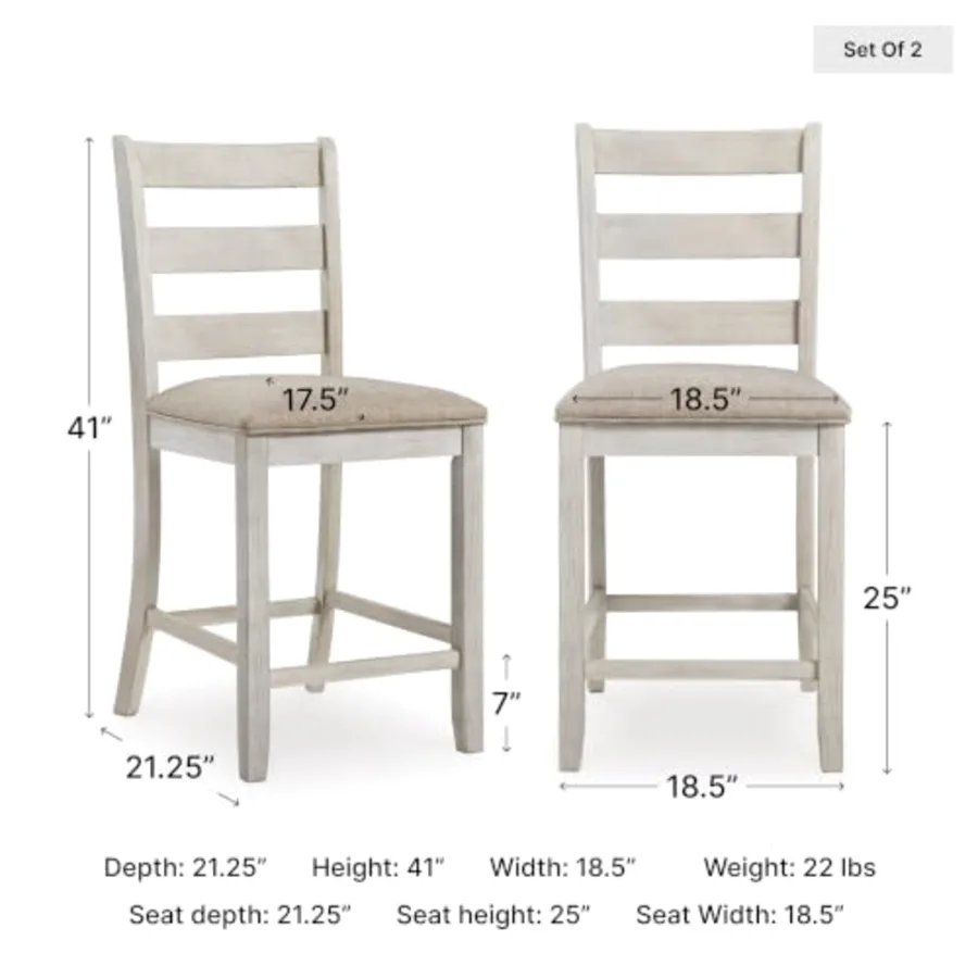Skempton 2-Count 24" Counter-Height Upholstered Bar Stools view 3