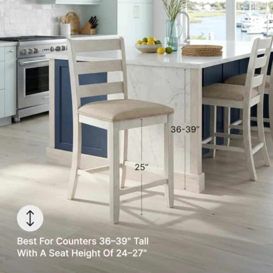 Skempton 2-Count 24" Counter-Height Upholstered Bar Stools view 4