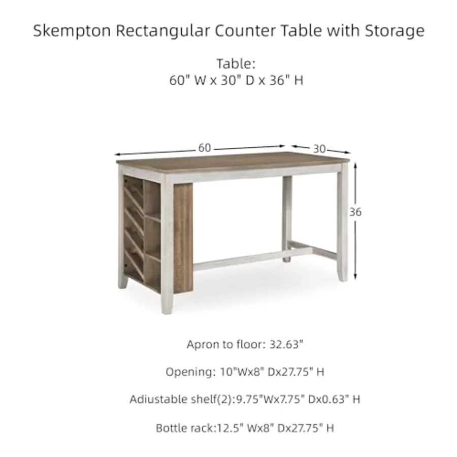 Skempton Farmhouse Rectangular Counter Table view 3