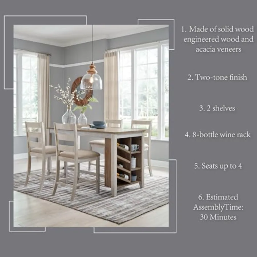 Skempton Farmhouse Rectangular Counter Table view 4