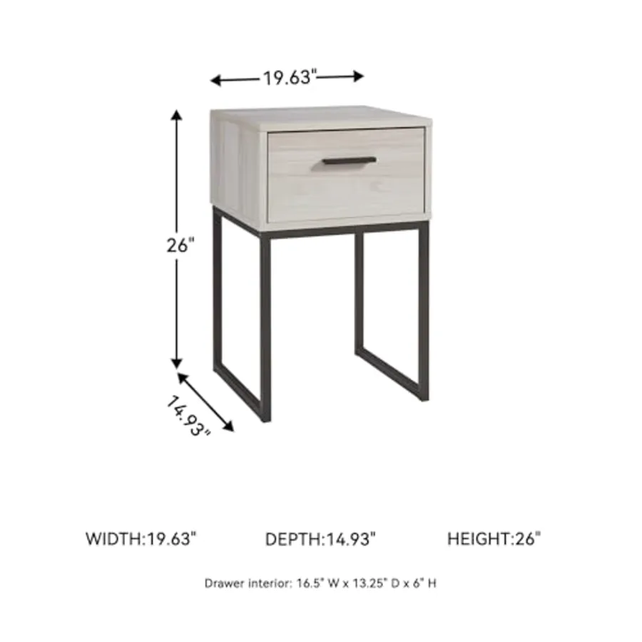 Socalle 1 Drawer Nightstand view 3