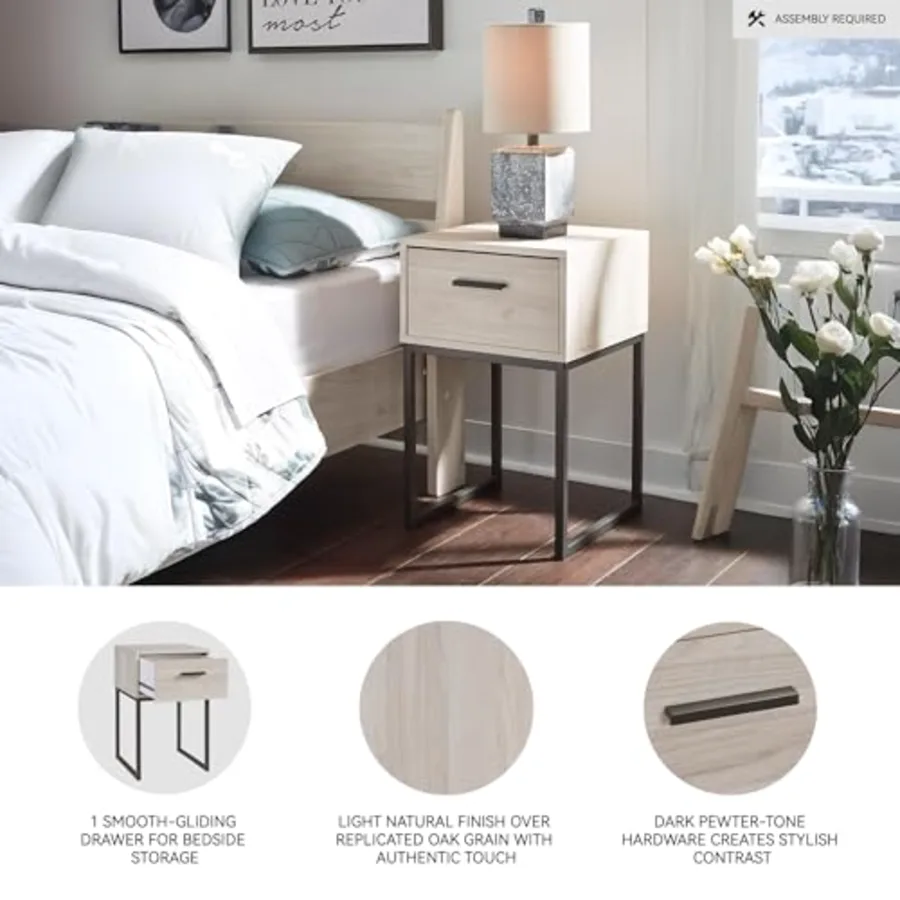 Socalle 1 Drawer Nightstand view 4