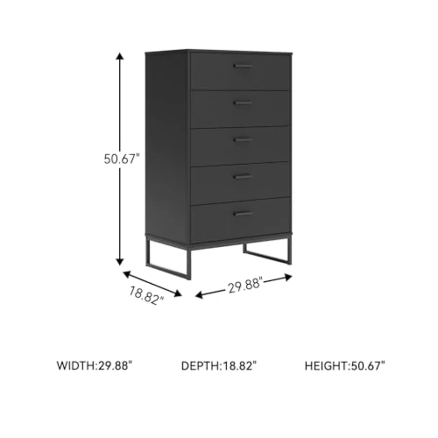 Socalle 5-Drawer Chest of Drawers view 3