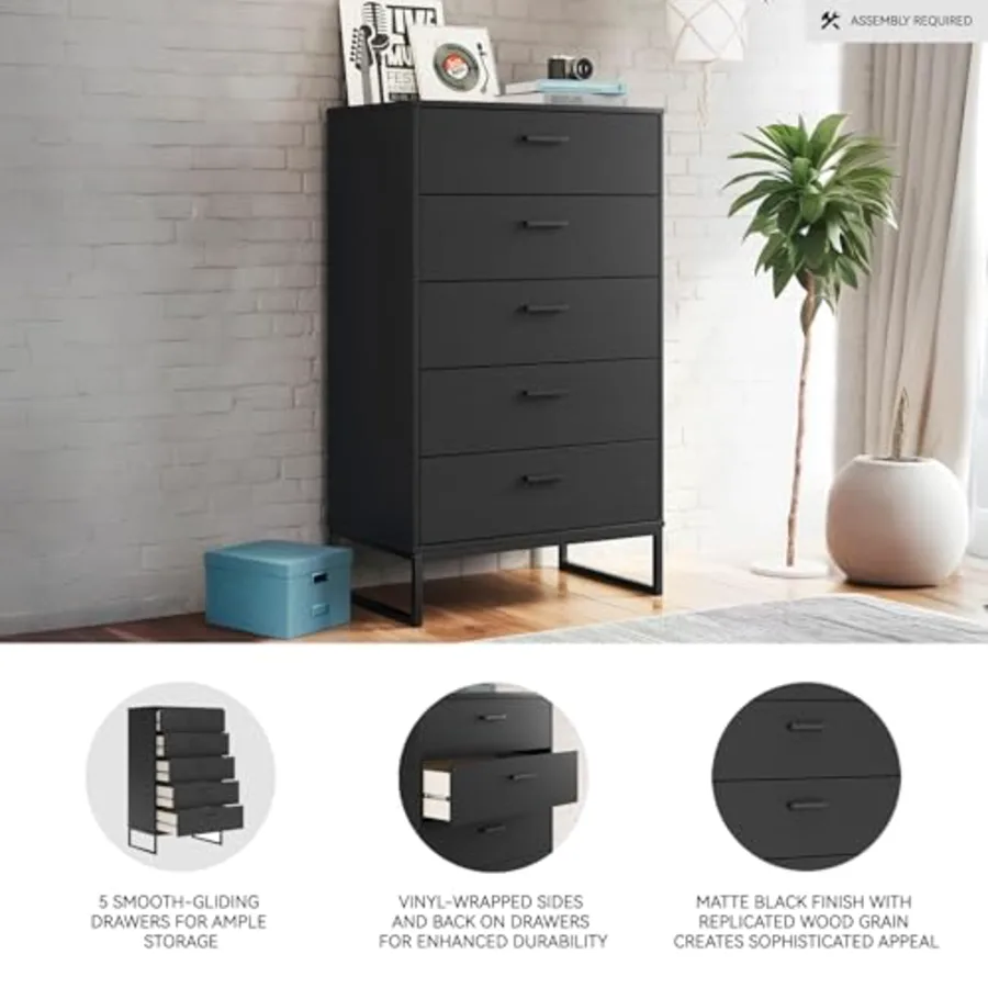 Socalle 5-Drawer Chest of Drawers view 4