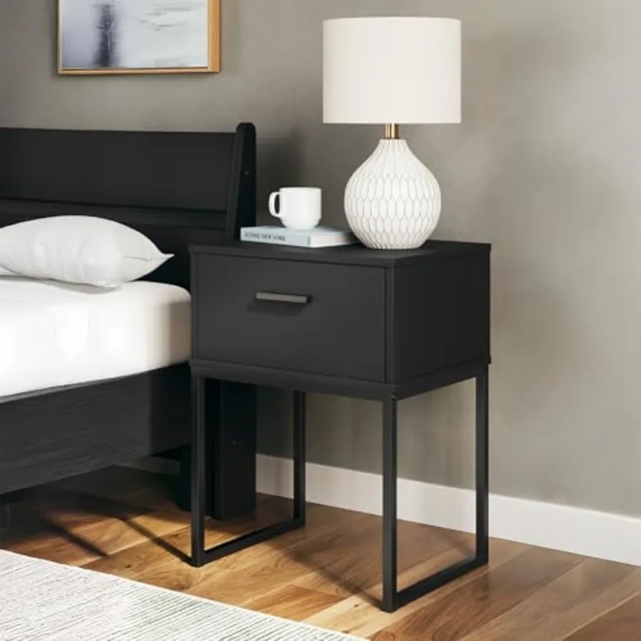 Socalle Modern 1-Drawer Nightstand view 2