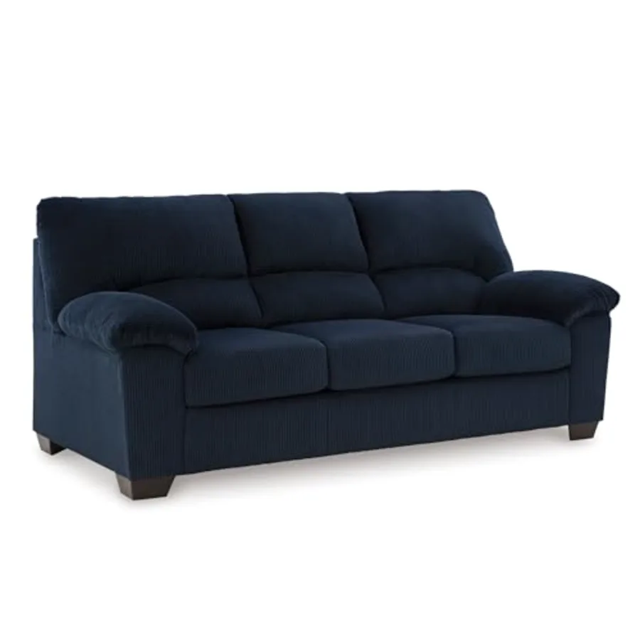 Sofa 83-in Navy Corduroy