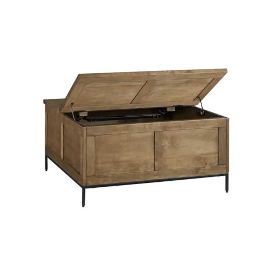 Square Lift-Top Coffee Table with Storage