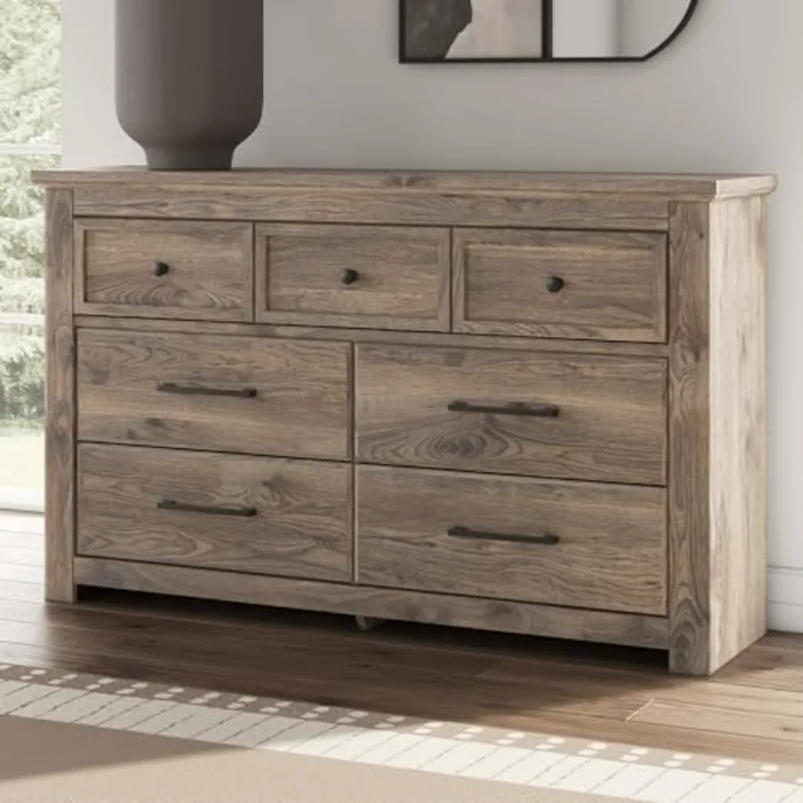 Stanziford Casual 7-Drawer Dresser with Wood Finish view 2