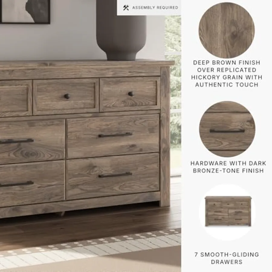 Stanziford Casual 7-Drawer Dresser with Wood Finish view 4