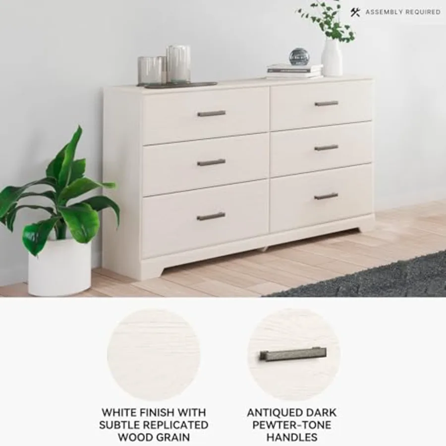 Stelsie 6 Drawer Bedroom Dresser view 3