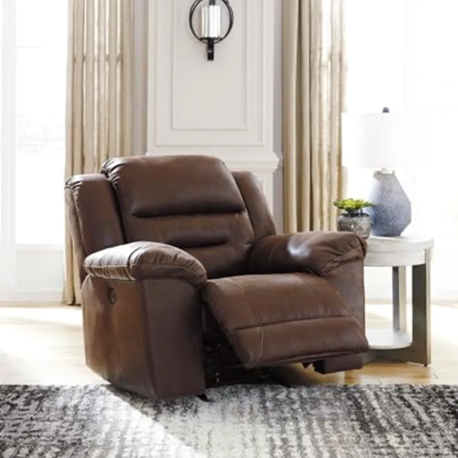 Stoneland Contemporary Faux Leather Rocker Recliner view 2