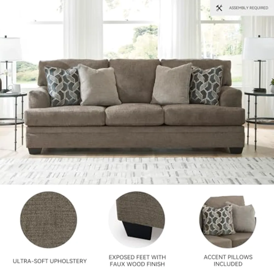 Stonemeade 3 Seat Chenille Sofa view 3