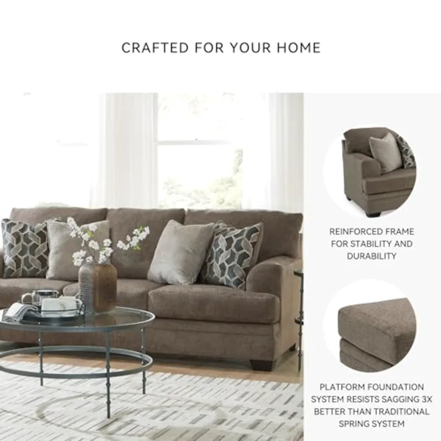 Stonemeade 3 Seat Chenille Sofa view 4