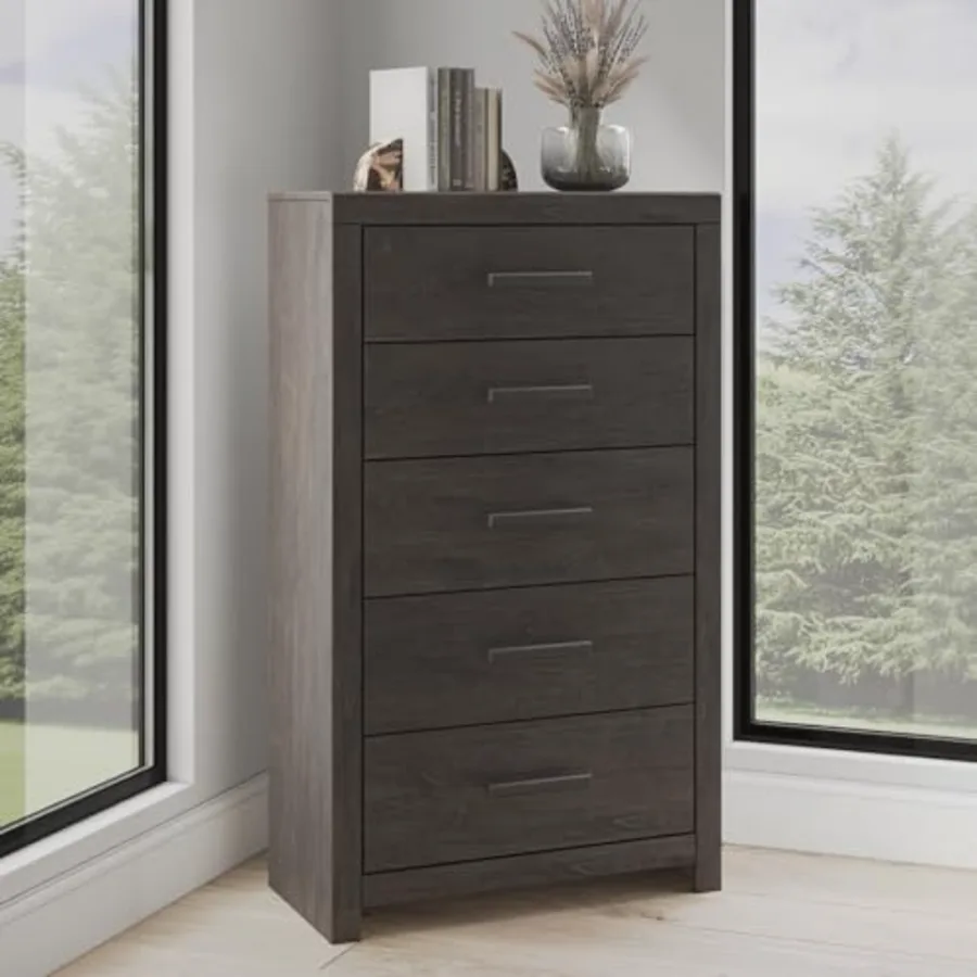 Tall 5 Drawer Chest of Drawers view 2
