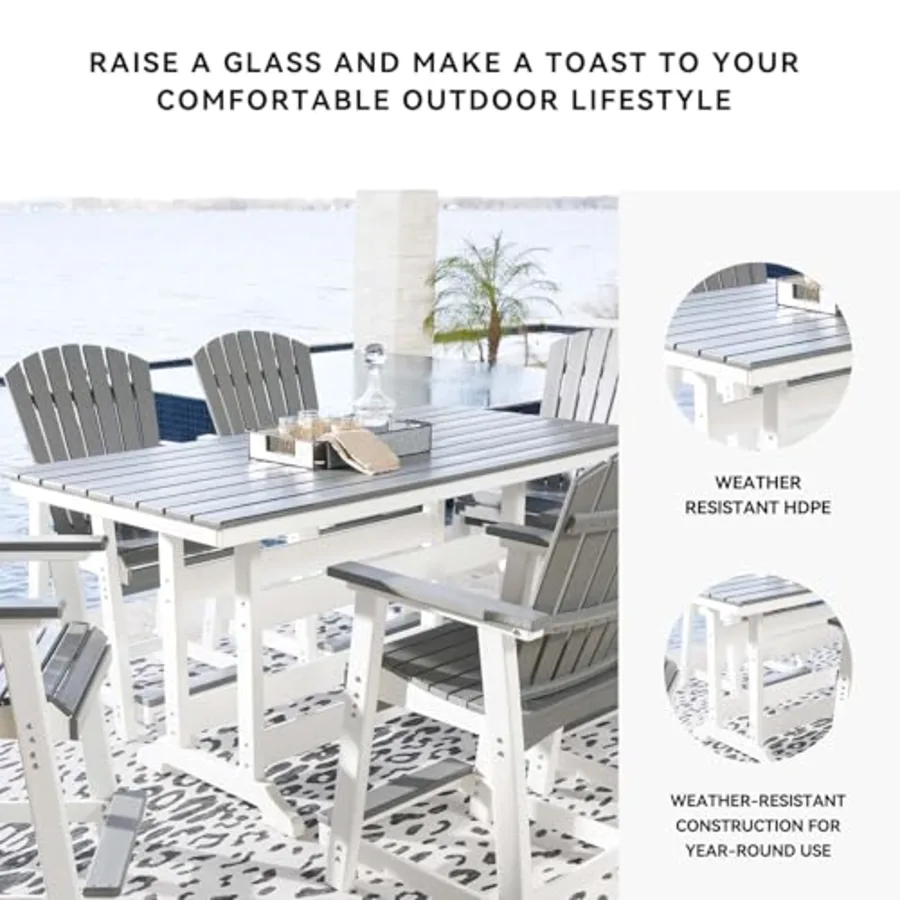 Transville Outdoor Counter Height Dining Table view 5
