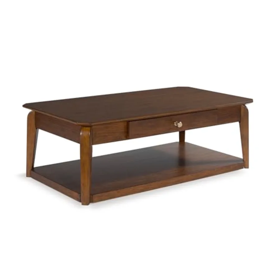 Trenmour Mid-Century Modern Coffee Table with 1 Drawer