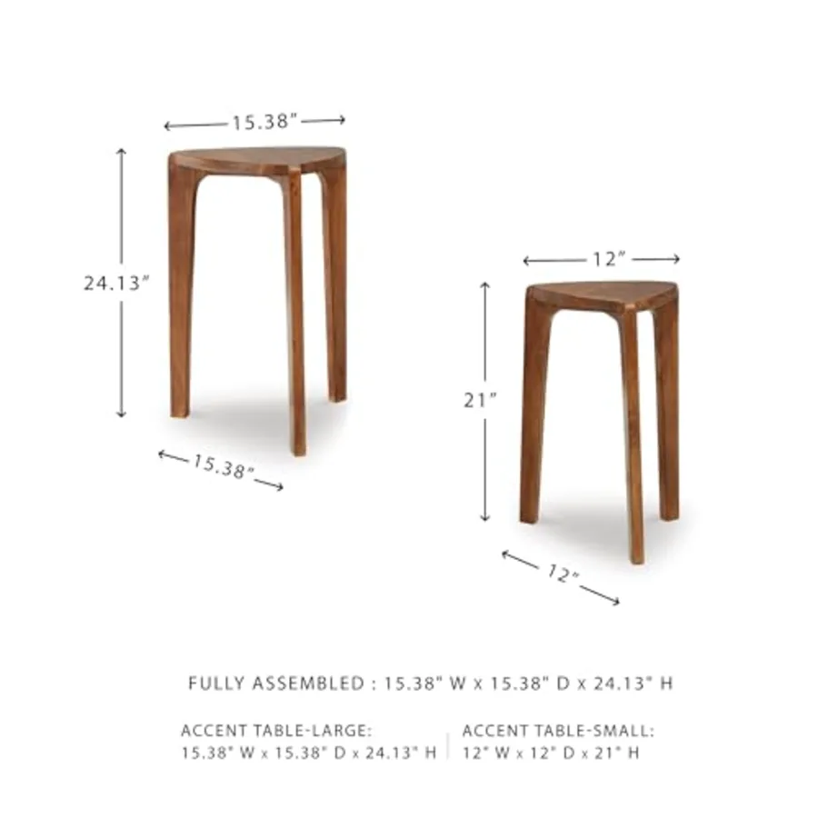 Triangular Nesting Side Tables view 3