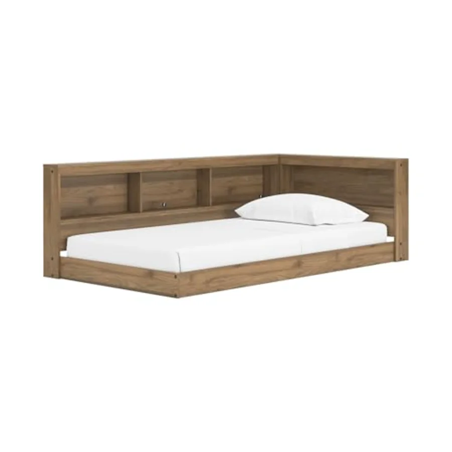 Twin Bookcase Storage Platform Bed