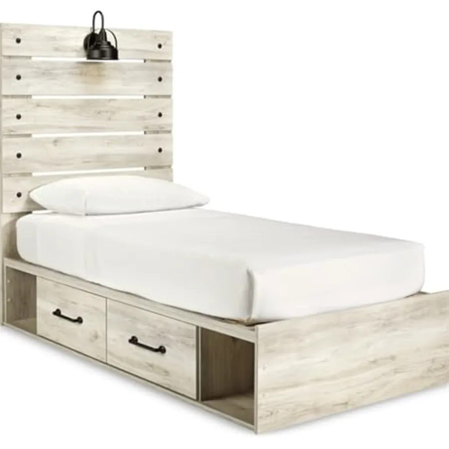 Twin Platform Storage Bed