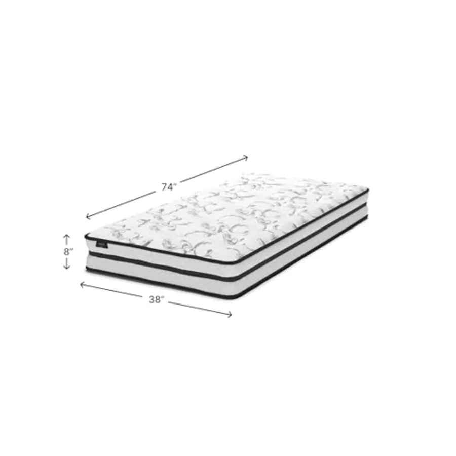 Twin Size Chime 8 Inch Medium Firm Innerspring Mattress view 2