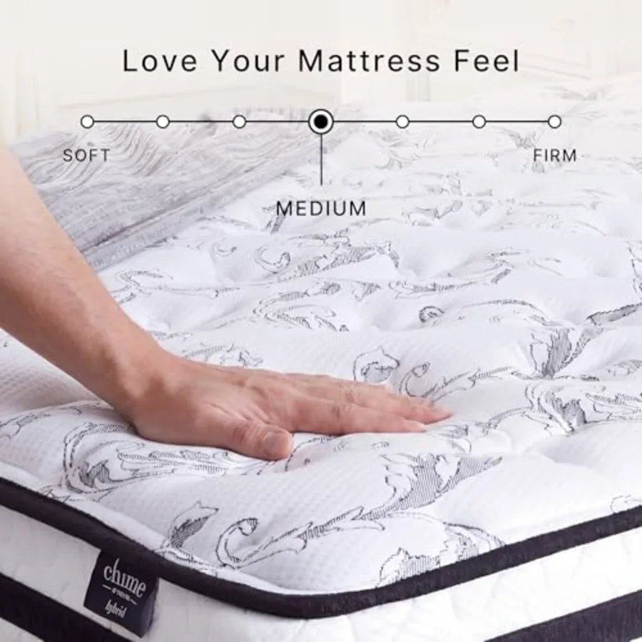 Twin Size Chime 8 Inch Medium Firm Innerspring Mattress view 5