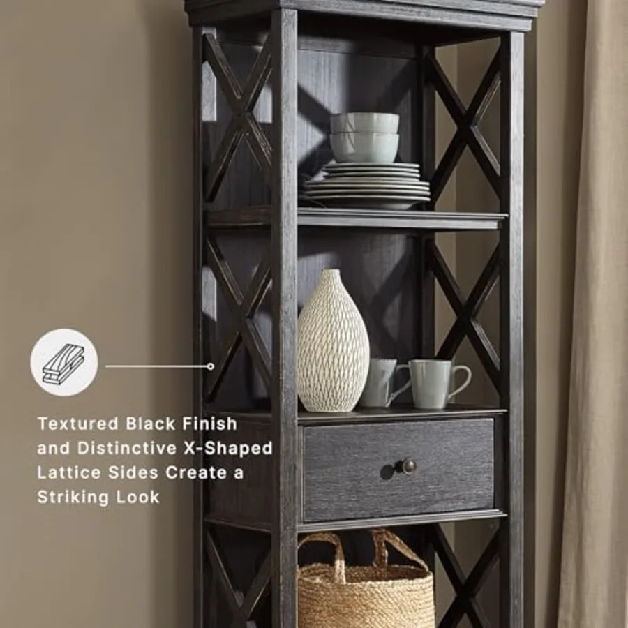 Tyler Creek Casual Farmhouse 75" Display Cabinet or Bookcase view 5