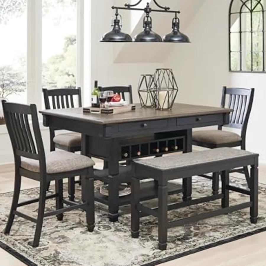 Tyler Creek Farmhouse Rectangular Counter Height Dining Table view 2