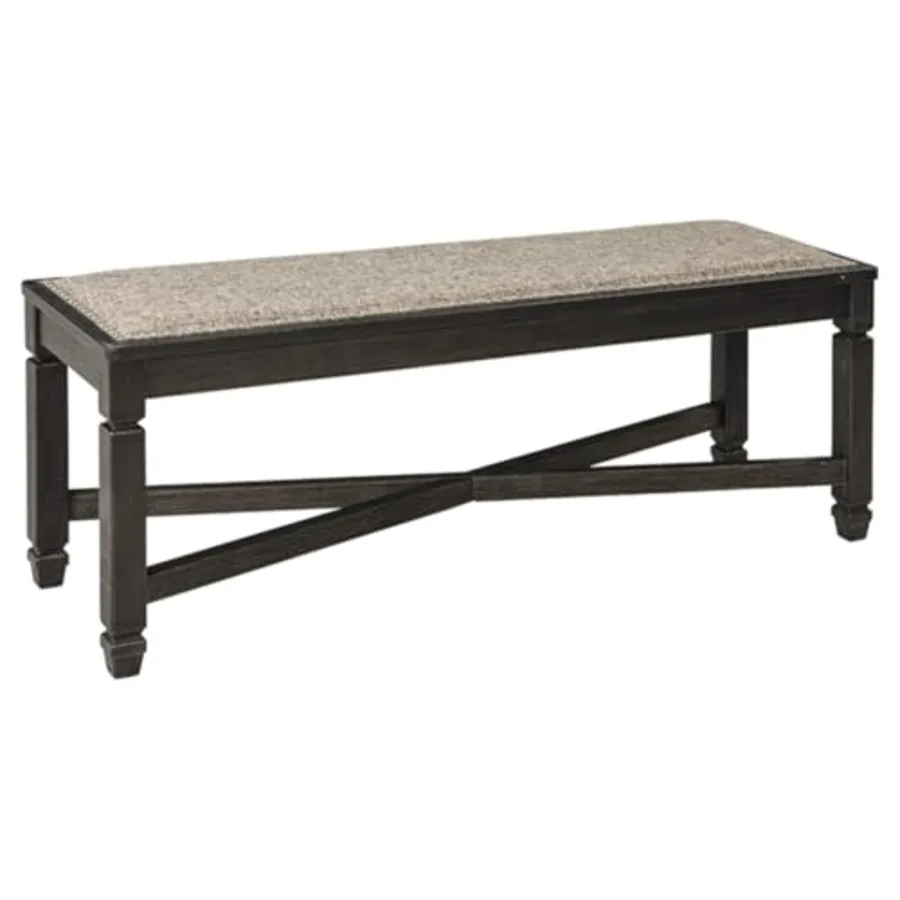 Tyler Creek Farmhouse Upholstered Dining Room Bench