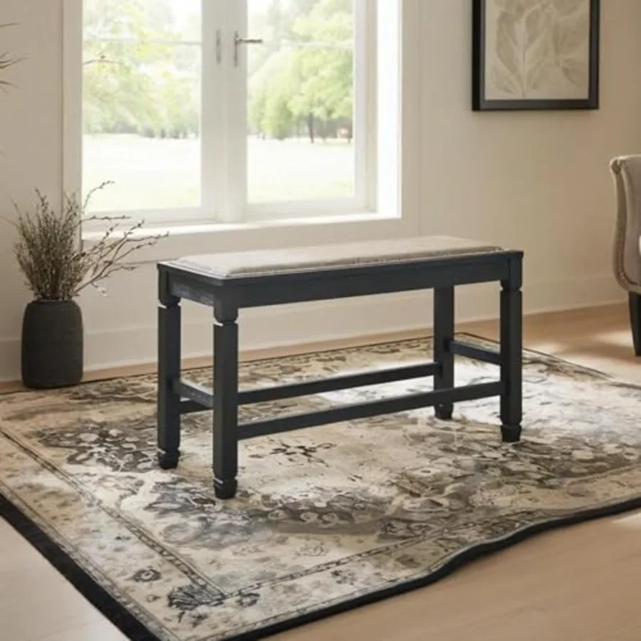 Tyler Creek Urban Farmhouse Counter Height Upholstered Dining view 2