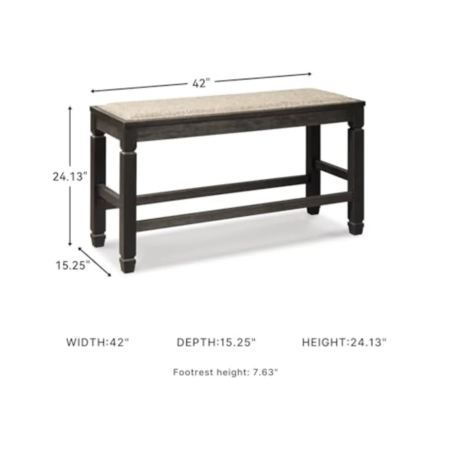 Tyler Creek Urban Farmhouse Counter Height Upholstered Dining view 3