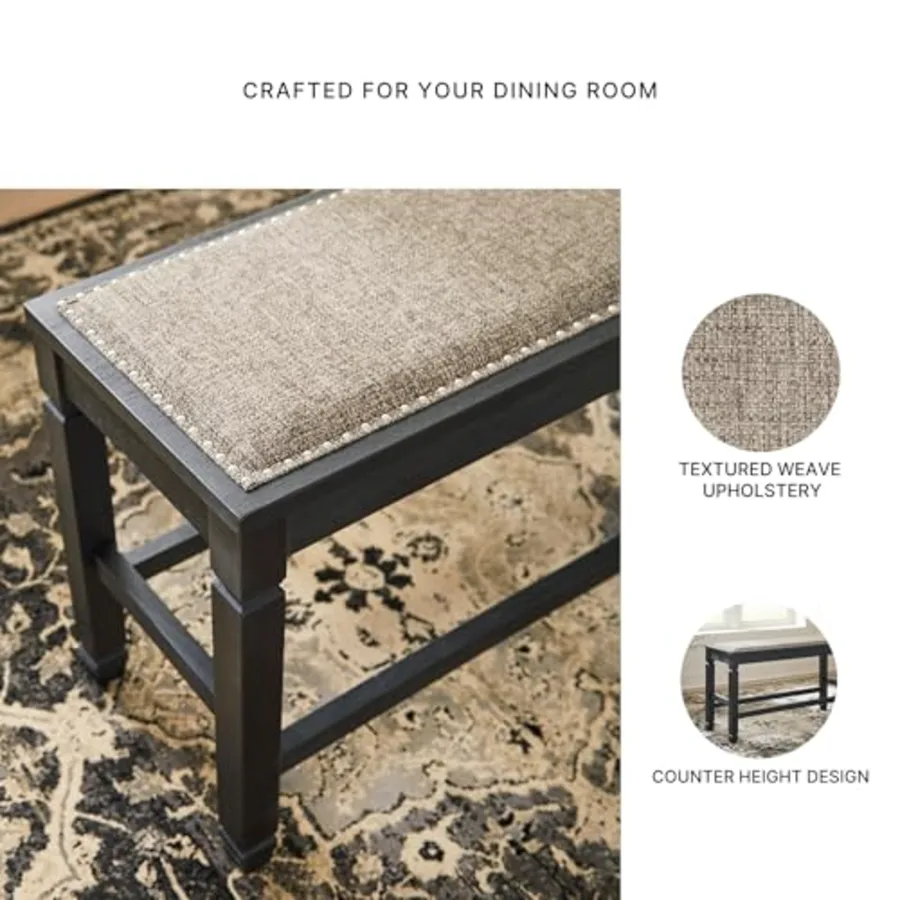 Tyler Creek Urban Farmhouse Counter Height Upholstered Dining view 5