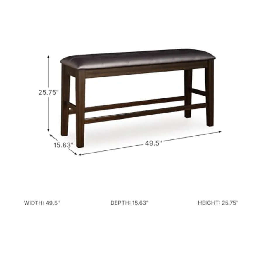 Upholstered Counter Height Dining Bench view 3