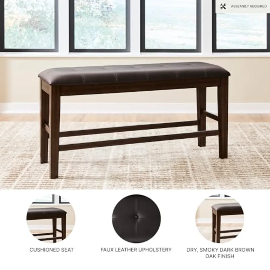 Upholstered Counter Height Dining Bench view 4