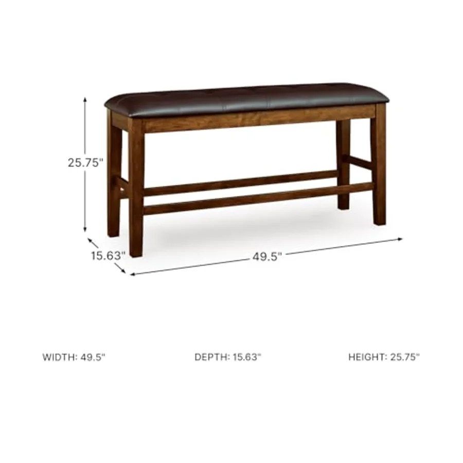 Upholstered Counter Height Dining Bench view 3