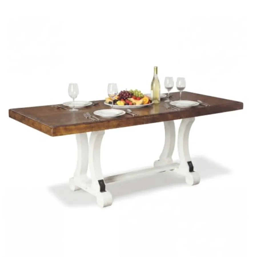 Valebeck Farmhouse Rectangular Extension Dining Table